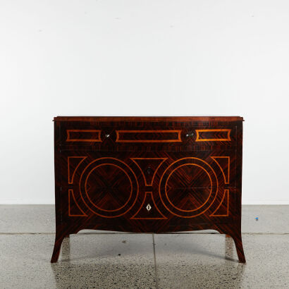 An Angelo Cappellini Ornate Fruitwood Cabinet
