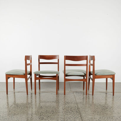 A Set Of Four Nathan British Mid-Century Dining Chairs