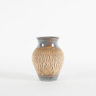 A Studio Pottery Crackle Finish Vase