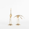 A Pair Brass Herons