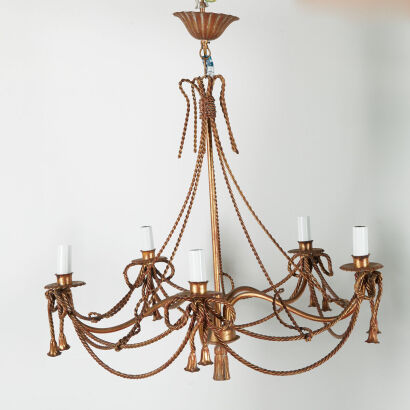 An Italian Gilt Chandelier
