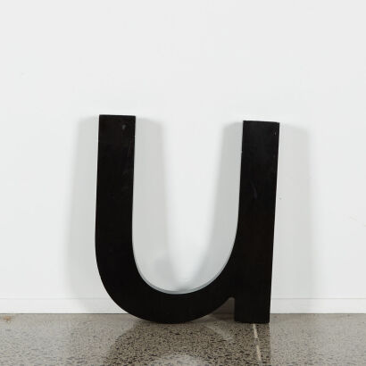 A Large Wooden 'u'