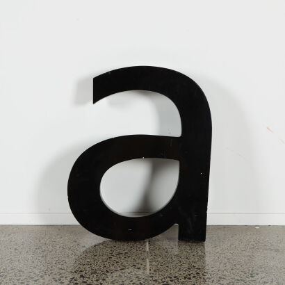 A Large Wooden 'a'