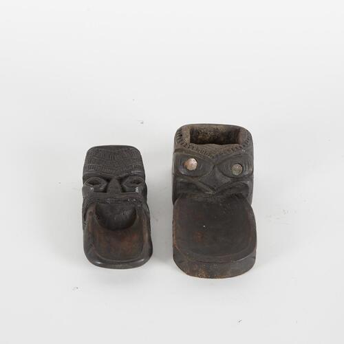A Pair Hei Tiki Ashtrays