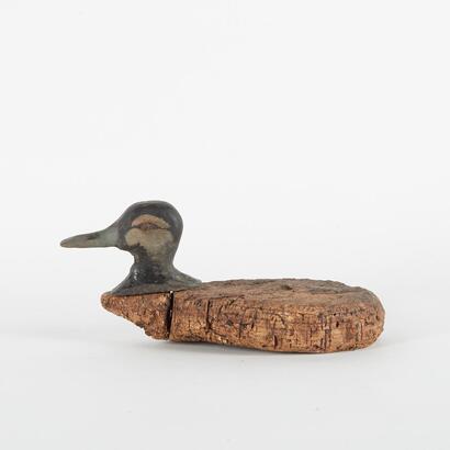 A Vintage Cork Duck Decoy