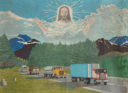 A Vintage Trucking Print