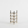 A Set Of Four Nagel Mid-Century Stacking Silver Chrome Candle Holders - 2
