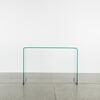 A Contemporary Glass Waterfall Console