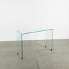 A Contemporary Glass Waterfall Console - 2