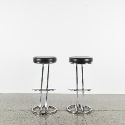 A Pair Of Italian Effezeta Barstools