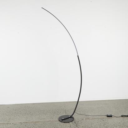 A Contemporary Arch Lamp In Black