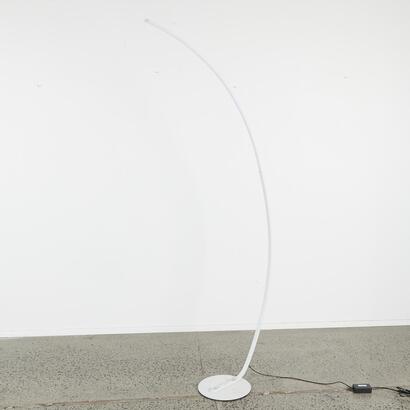 A Contemporary Arch Lamp In White