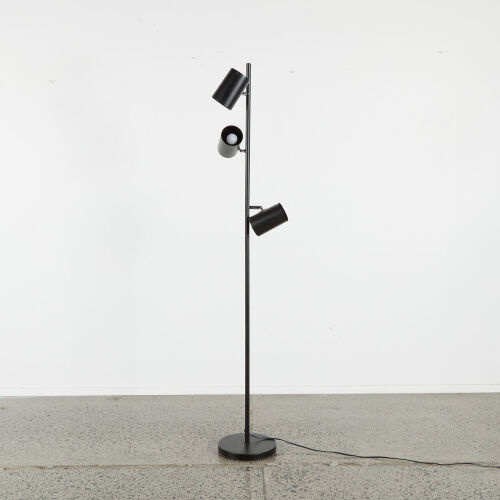 A Mid Century Style Trio Floor Lamp With Adjustable Heads