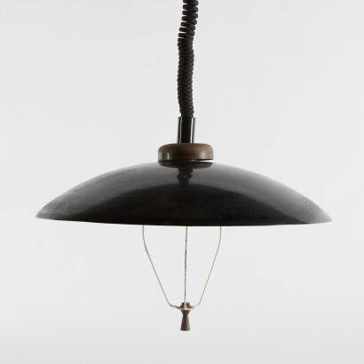 A Rolly Mid-Century Italian Sputnik Style Ceiling Shade