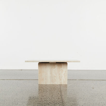 A Small Travertine Marble Table