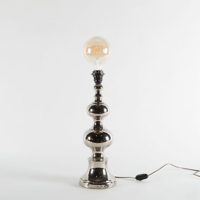 An Italian Sliver Ceramic Lamp