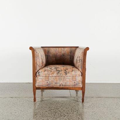 A 1920s Oak Occasional Chair