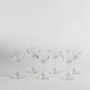 A Set Of Six Martini Glasses