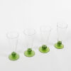A Collection Of Four French Green Stemmed Cocktail Glasses - 2