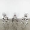 A Set Of Three Madame De Pompadour Folding Chair