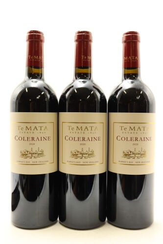 (3) 2020 Te Mata Estate Coleraine, Hawke's Bay [JR17]