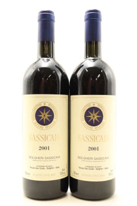 (2) 2001 Tenuta San Guido Sassicaia Bolgheri, Tuscany [JR19] [WS94]