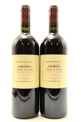 (2) 2002 Te Mata Estate Awatea Cabernets Merlot, Hawkes Bay