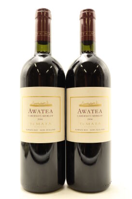 (2) 2006 Te Mata Estate Awatea Cabernets Merlot, Hawke's Bay