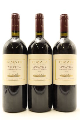 (3) 2010 Te Mata Estate 'Awatea' Cabernets Merlot, Hawke's Bay