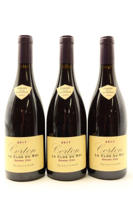 (3) 2017 Domaine de la Vougeraie Corton Clos du Roi Grand Cru, Cote de Beaune