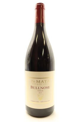 (1) 2015 Te Mata Bullnose Syrah, Hawkes Bay [BC96] [RC19.5]
