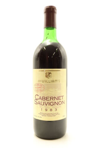 (1) 1983 McWilliams Private Bin Cabernet Sauvignon, Hawkes Bay