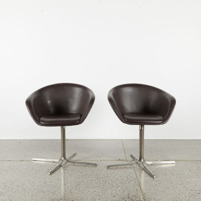 A Pair Of Contemporary Tub Chairs