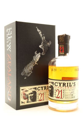 (1) Cyril's SingleWood 21 Years Old Single Malt New Zealand Whisky, 48% ABV, 500ml