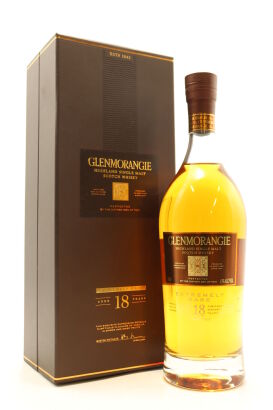 (1) Glenmorangie 18 Year Old Extremely Rare Single Malt Scotch Whisky, 43% ABV