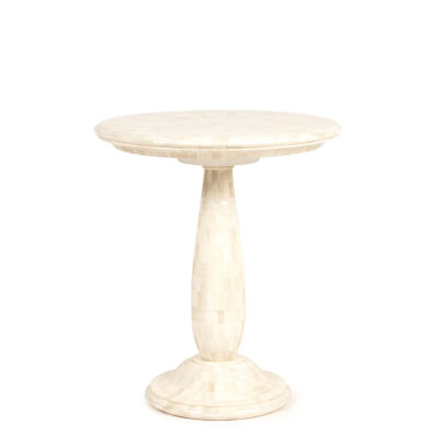 A Bone Inlaid Circular Side Table