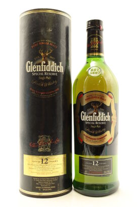 (1) Glenfiddich Special Old Reserve Pure Malt Single Malt Scotch Whisky, 43% ABV, 1000ml, circa 1980s