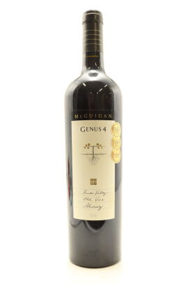 (1) 2001 McGuigan Genus 4 Old Vine Shiraz, Hunter Valley