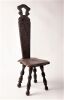 An Early-20th Century Gothic Style Hall Chair