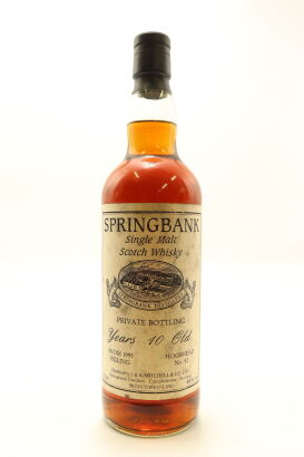 (1) Springbank 1995 Private Cask 10 Year Old Single Malt Scotch Whisky, 46% ABV