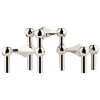 A Set Of Four Nagel Mid-Century Stacking Silver Chrome Candle Holders - 3