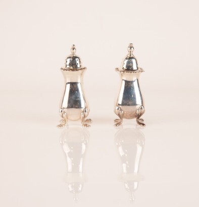 A Pair of Sterling Silver Sugar Casters