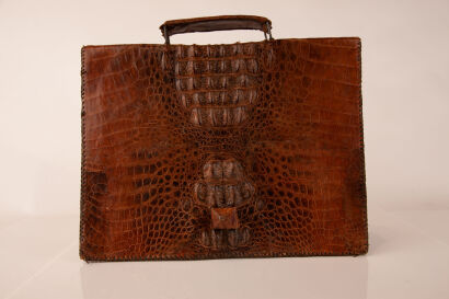 A Crocodile Skin Satchel