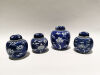 Four Chinese Blue and White 'Prunus' Small Jar
