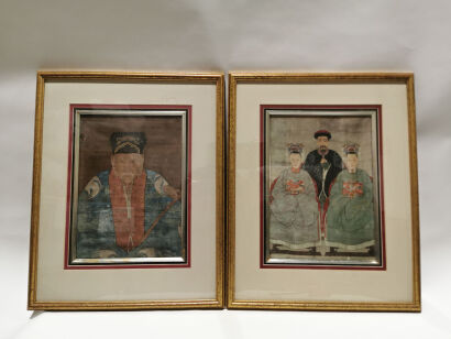 Two Chinese Figural Painting