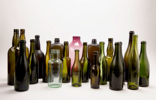 A Collection of Twenty Hand-Blown Bottles