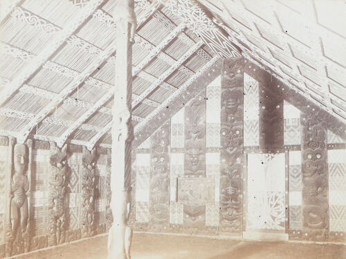 JOSIAH MARTIN Interior View of the Rauru Whare Whakairo