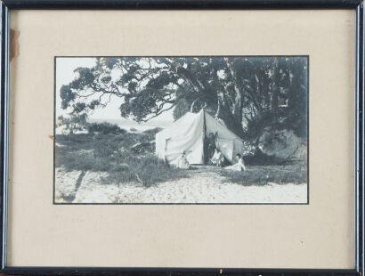 PHOTOGRAPHER UNKNOWN Camp on Beach