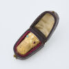 15ct Yellow Gold, Antique, Turquoise, Garnet Thimble with Original Case - 2