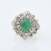 9ct White Gold, 1.60ct Emerald Ring